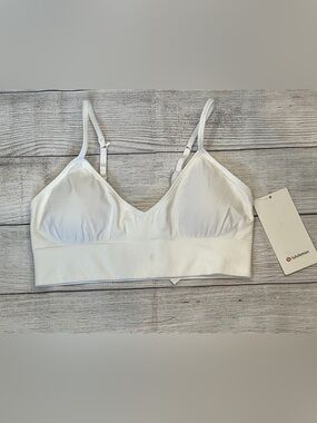 NWT Lululemon Ebb To Street Bra A/B Cup White *Call Out* | Size 12